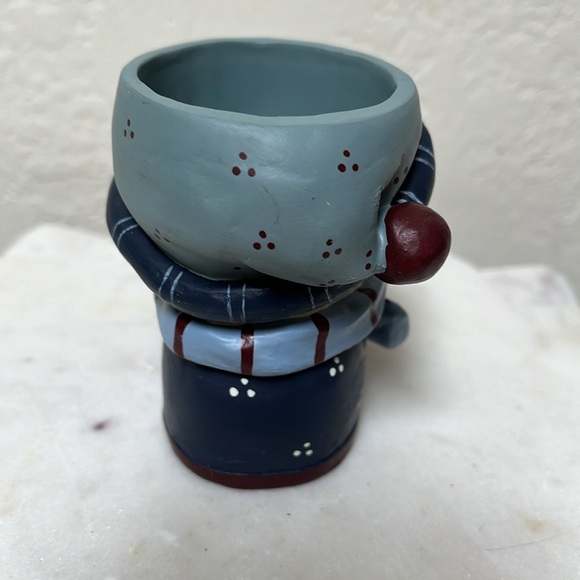 NIB Snowman Candle Holder & Snowman Head Christmas Candle Snuffer - Picture 6 of 14